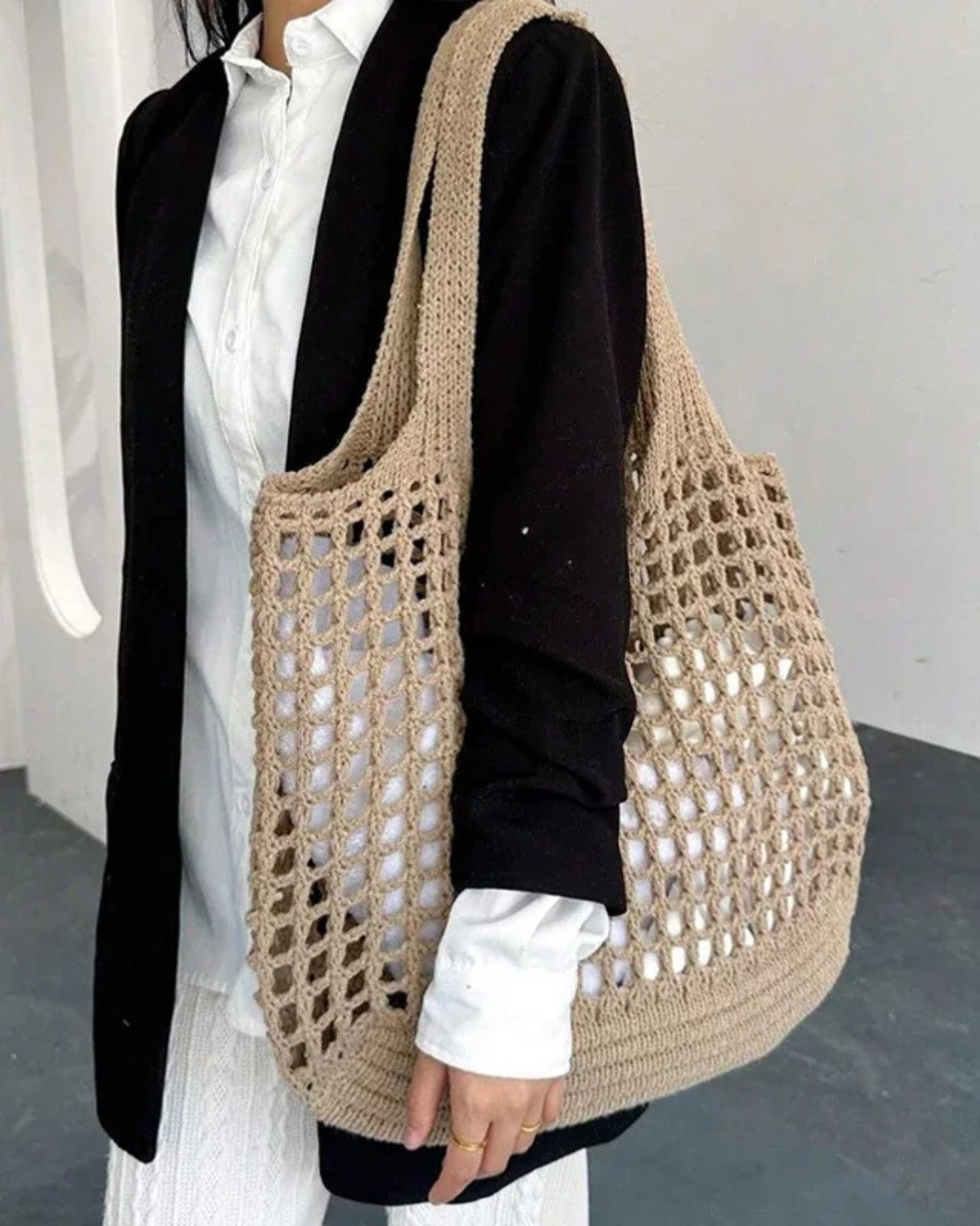 Everyday Crochet Tote Bag for Women