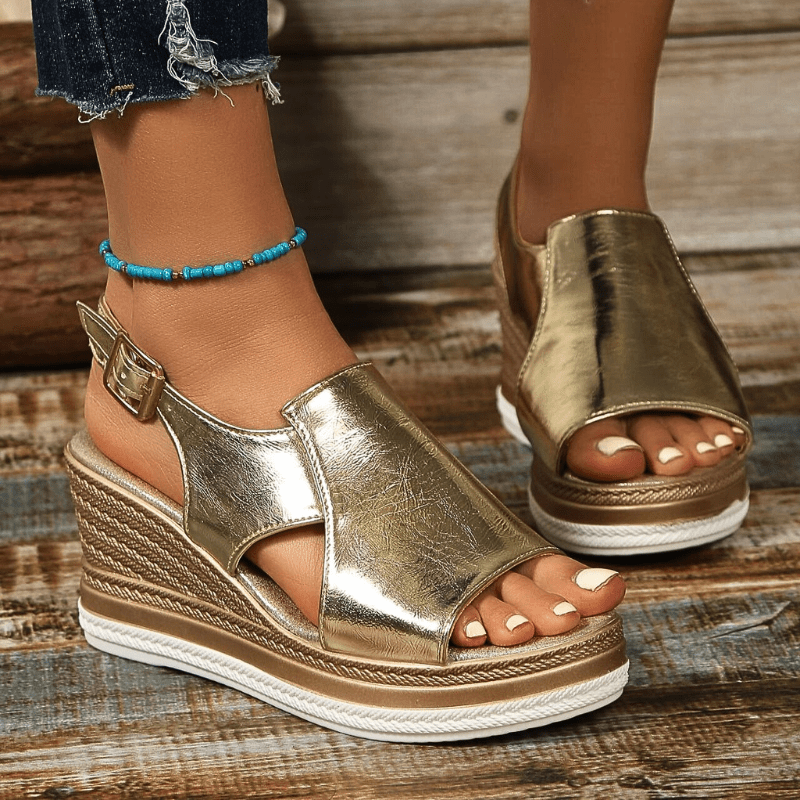 Slingback Platform Wedge Sandals for Women