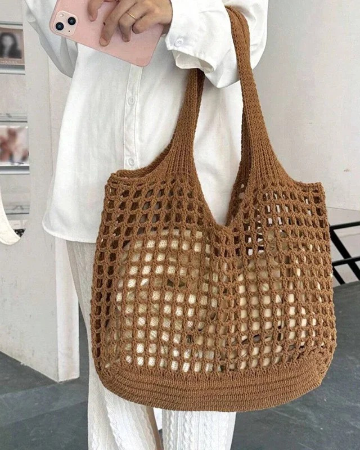 Everyday Crochet Tote Bag for Women
