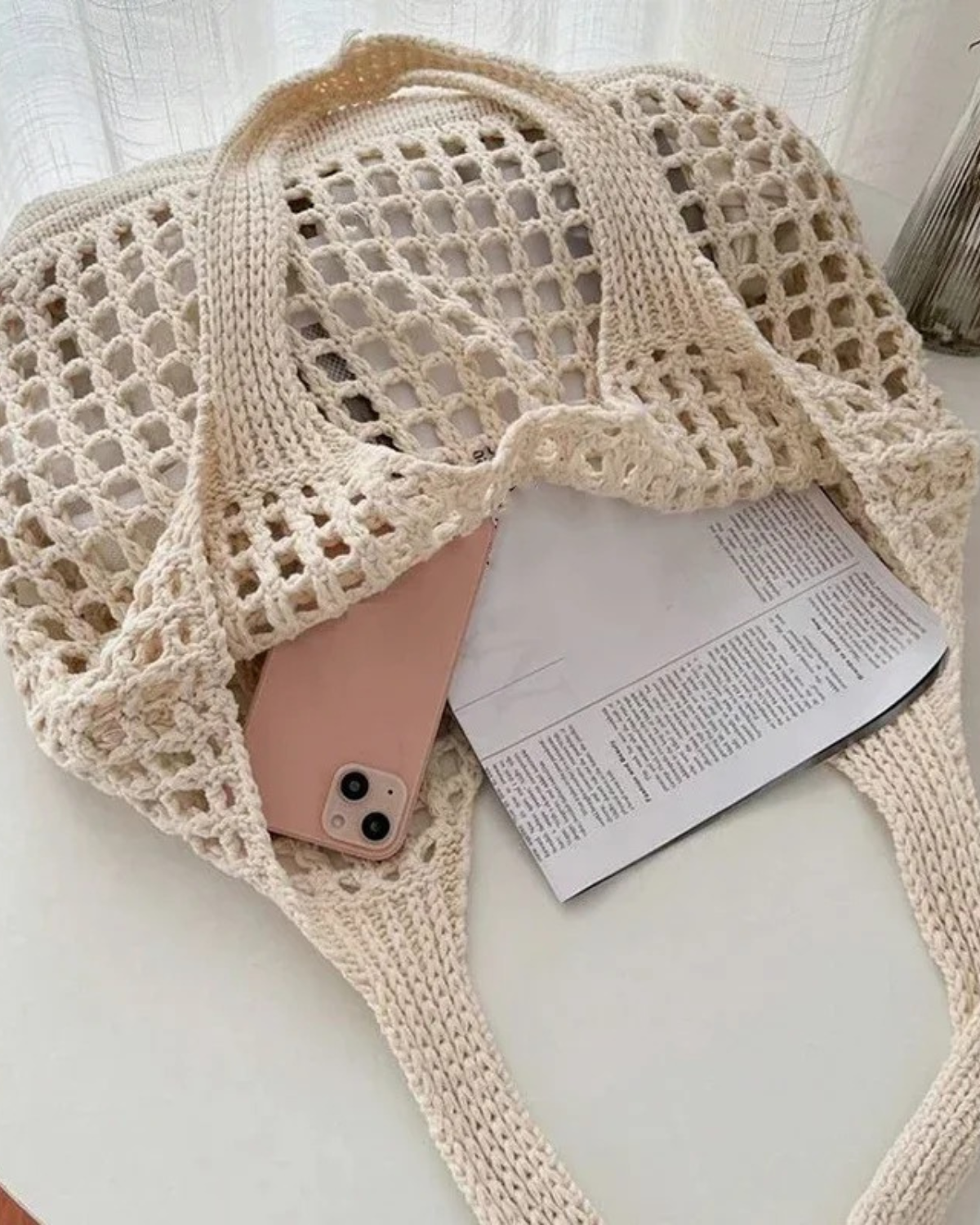 Everyday Crochet Tote Bag for Women