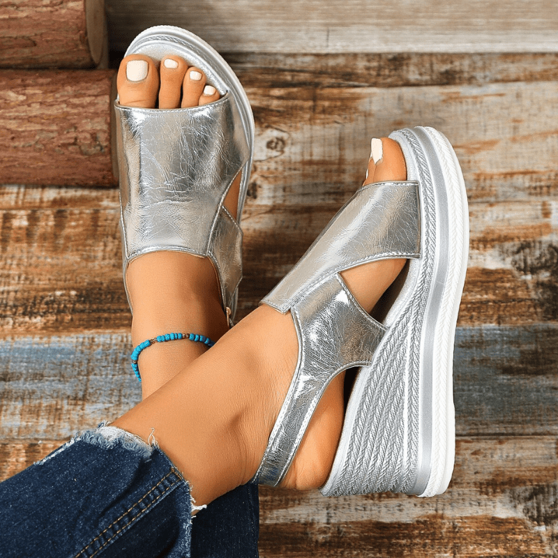 Slingback Platform Wedge Sandals for Women