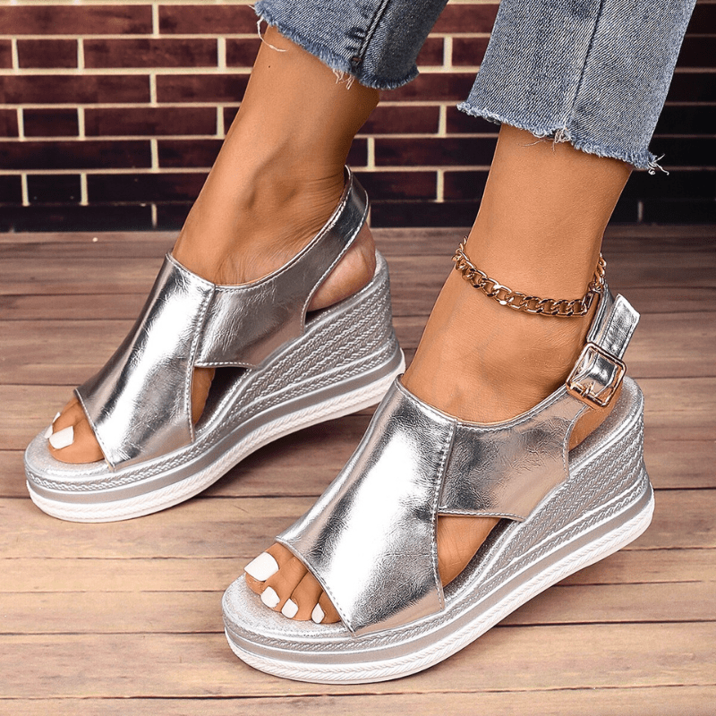 Slingback Platform Wedge Sandals for Women