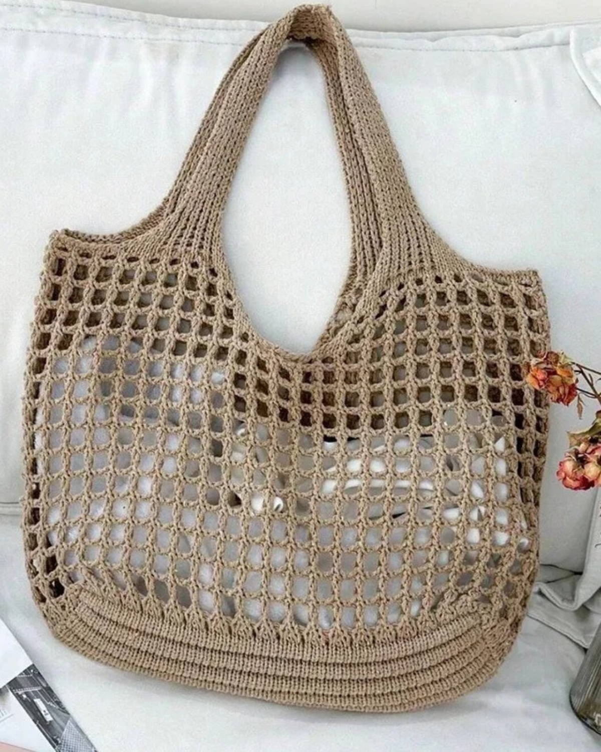 Everyday Crochet Tote Bag for Women