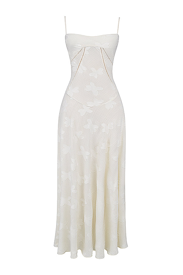Lace-Up Wedding Guest Maxi Dress for Women