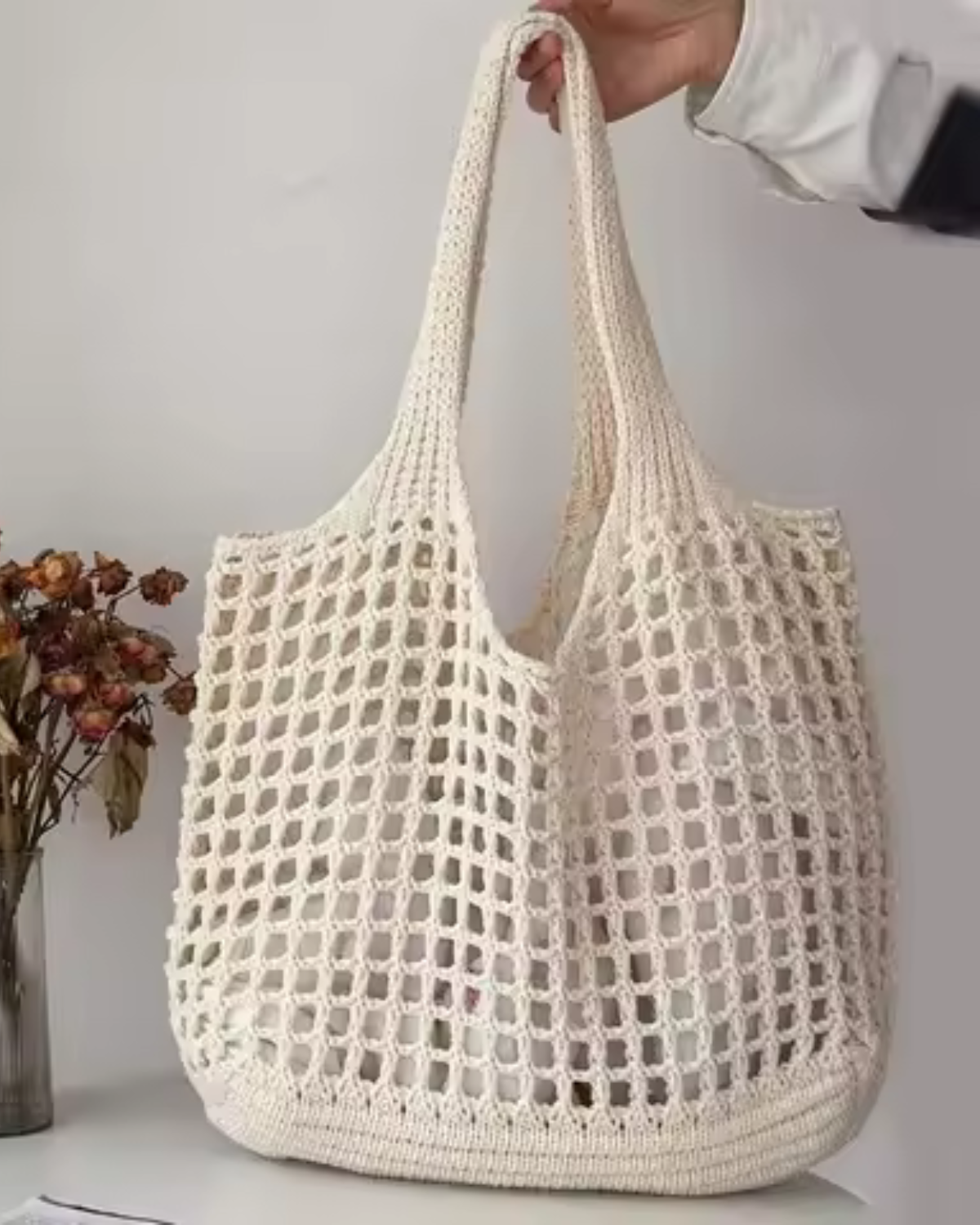 Everyday Crochet Tote Bag for Women