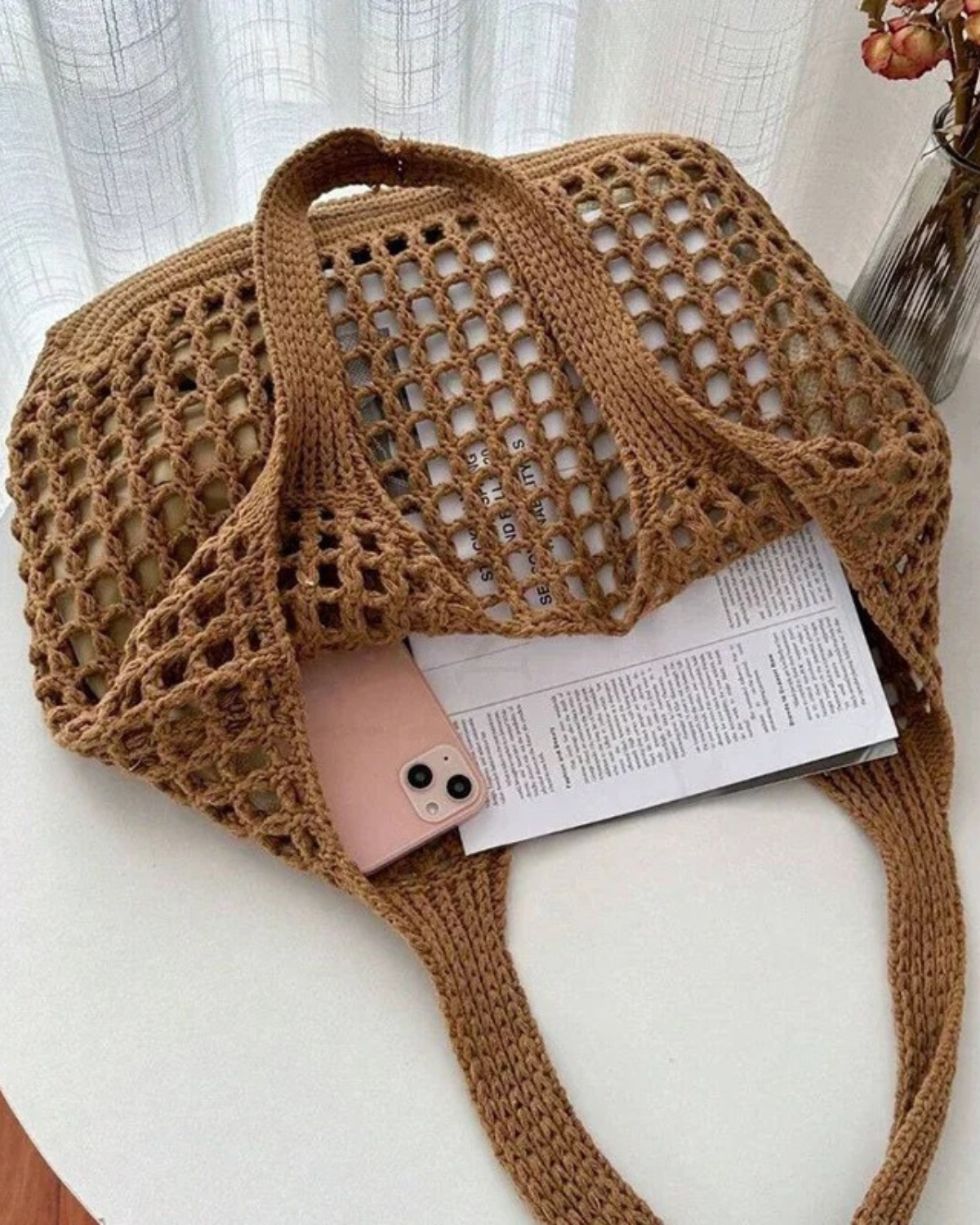 Everyday Crochet Tote Bag for Women