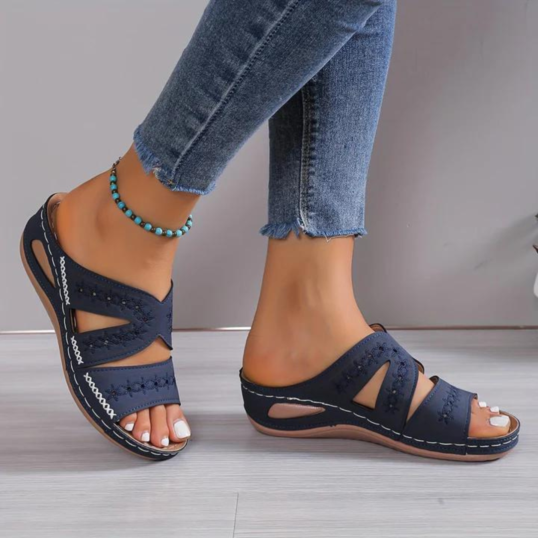 Embellished Crossover Sandals for Women