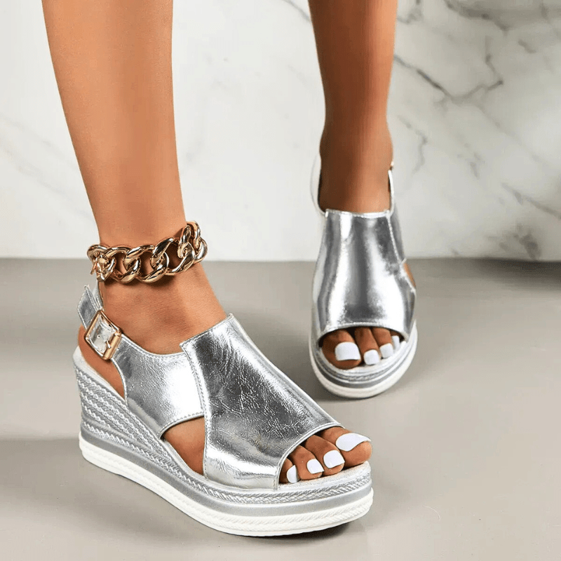 Slingback Platform Wedge Sandals for Women