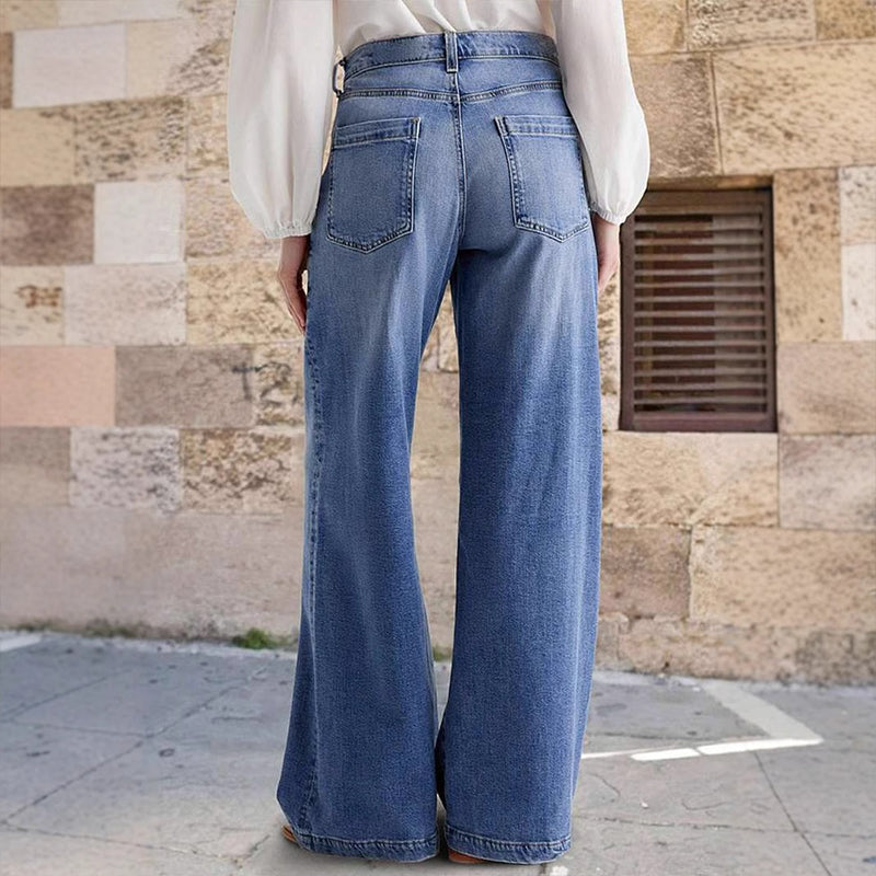 High-Waist Wide-Leg Jeans for Women