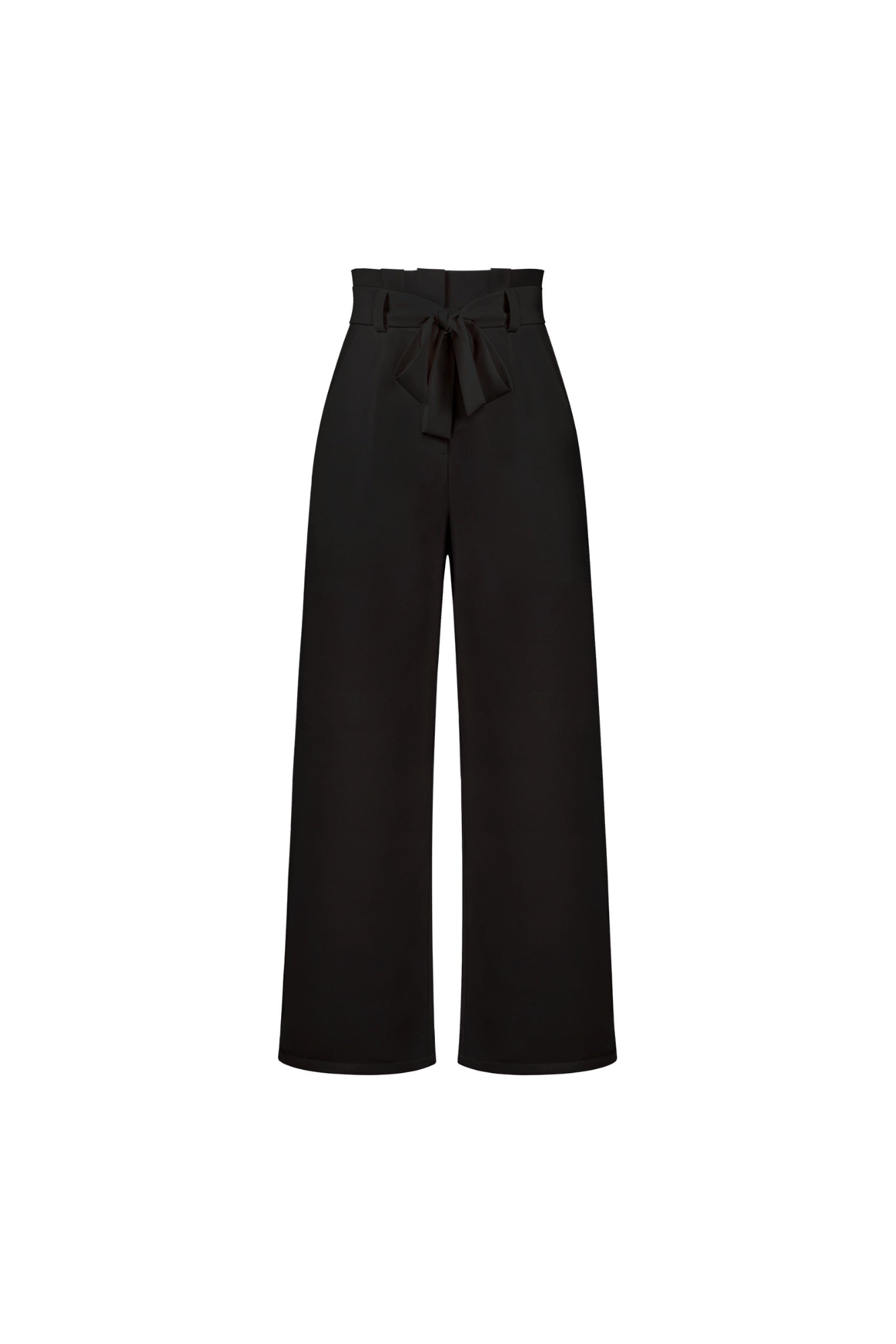Wide Leg Belted Linen Trousers for Women