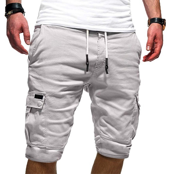 Cargo Shorts with Drawstring for Men