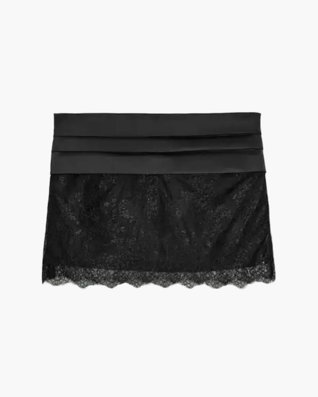 Mesh Lace Skirt with Bow Detail for Women