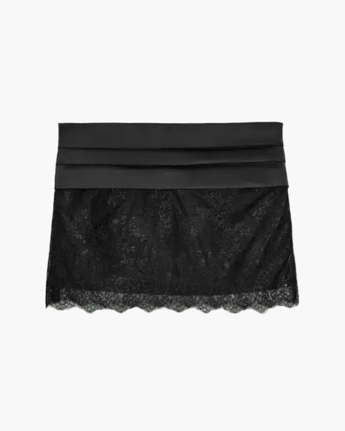Mesh Lace Skirt with Bow Detail for Women