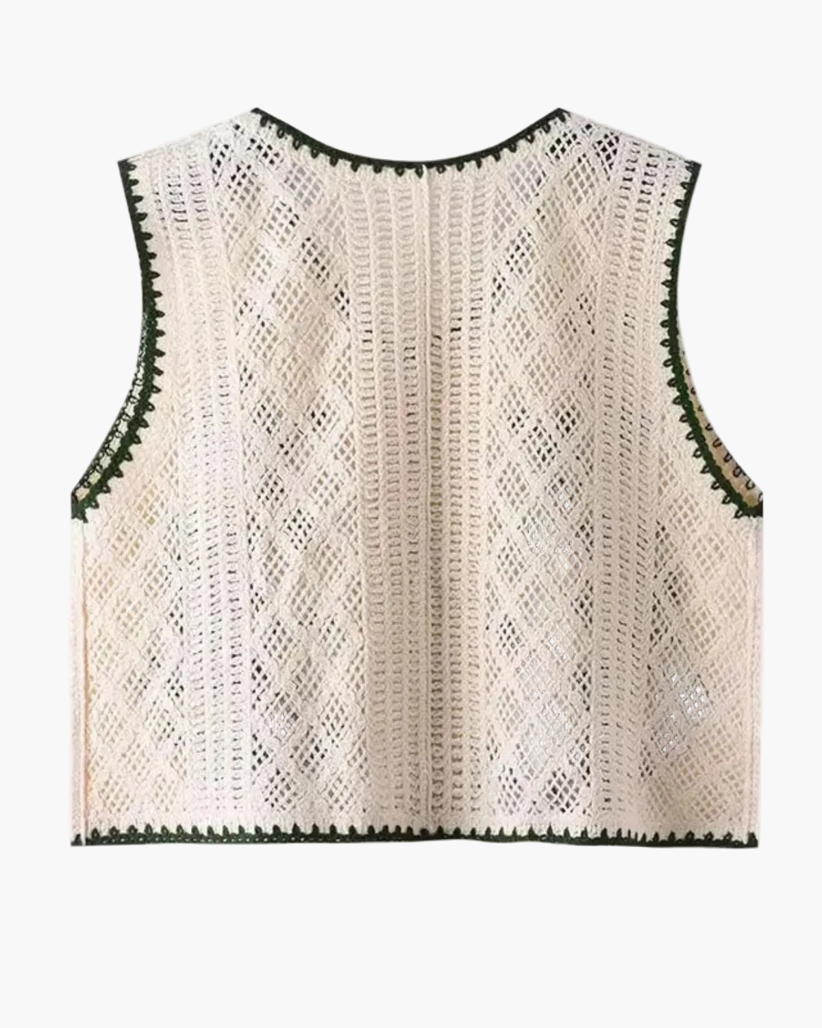 Crochet Top with Floral Pattern for Women