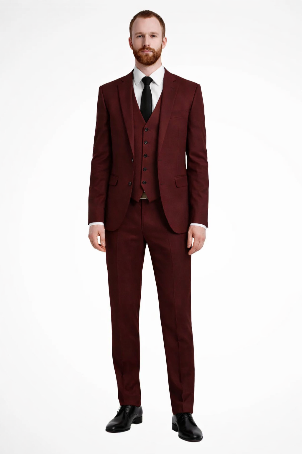 Linen Three Piece Suit Set for Men