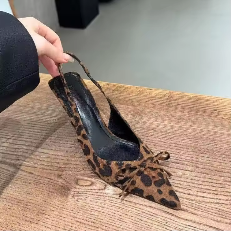 Elegant Pointed Toe Kitten Heels Slingback for Women