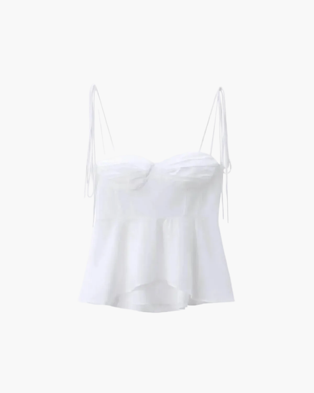 Peplum Cami Top with Sweetheart Neckline for Women