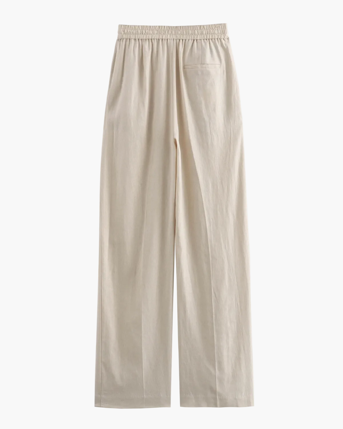 High Waist Linen Straight Pants for Women