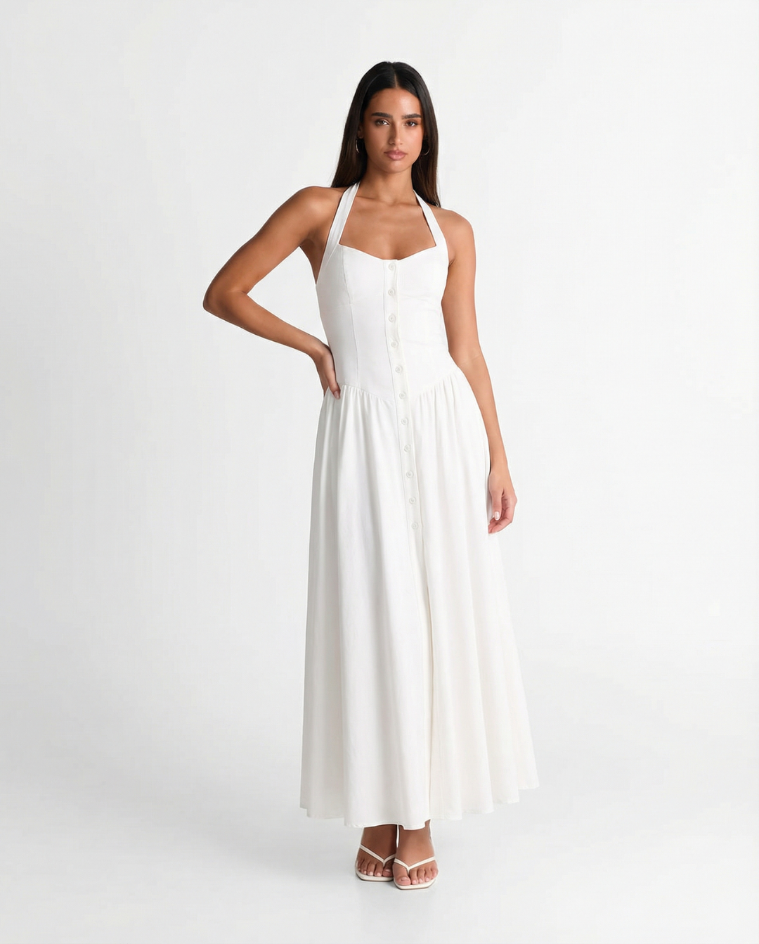 Halter Neck Maxi Dress for Women