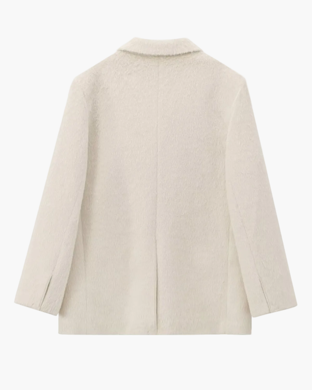 Faux Fur Oversized Blazer with Flap Pockets for Women