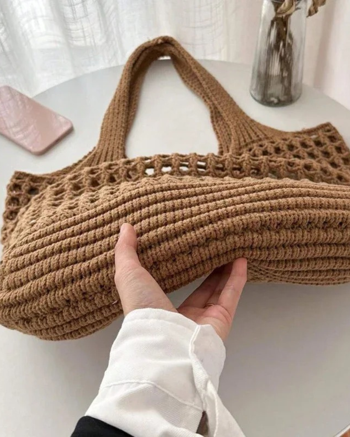 Everyday Crochet Tote Bag for Women