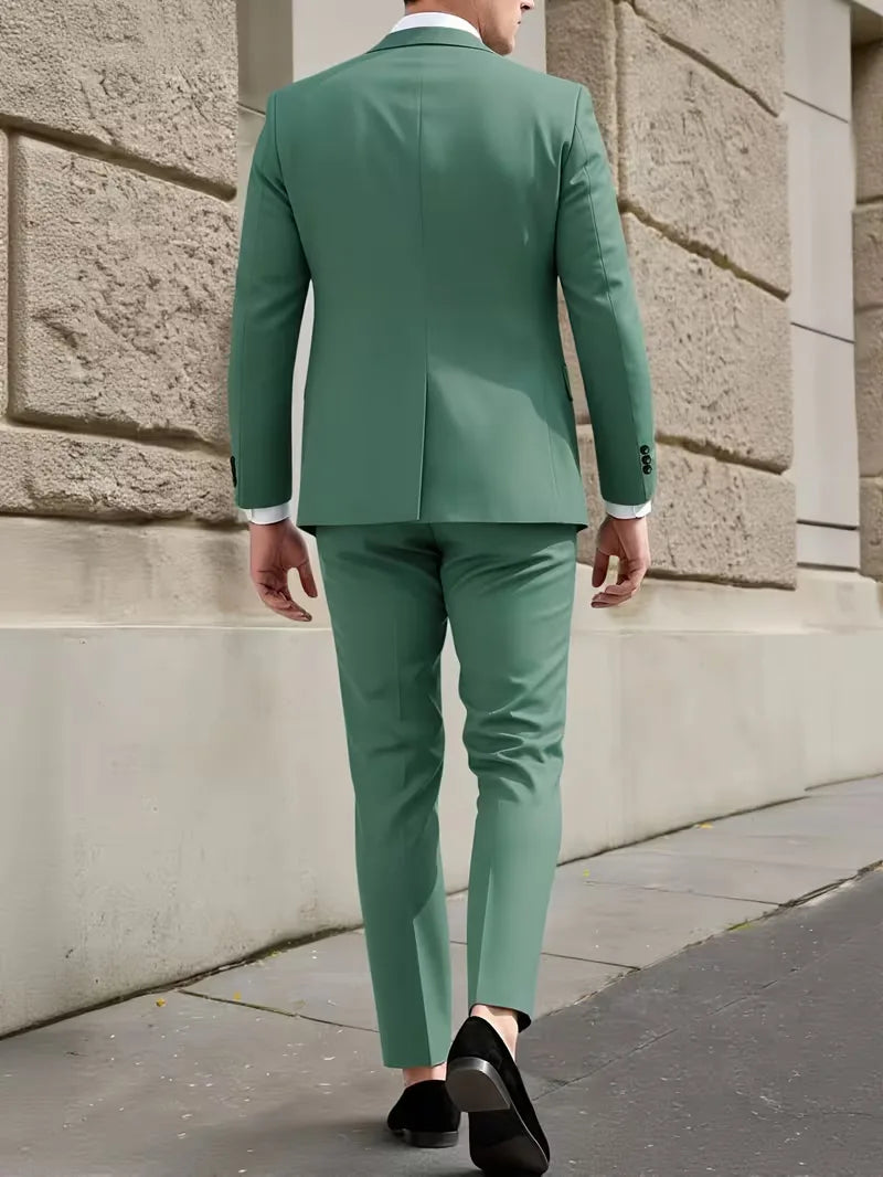 Slim Fit Suit Set for Men