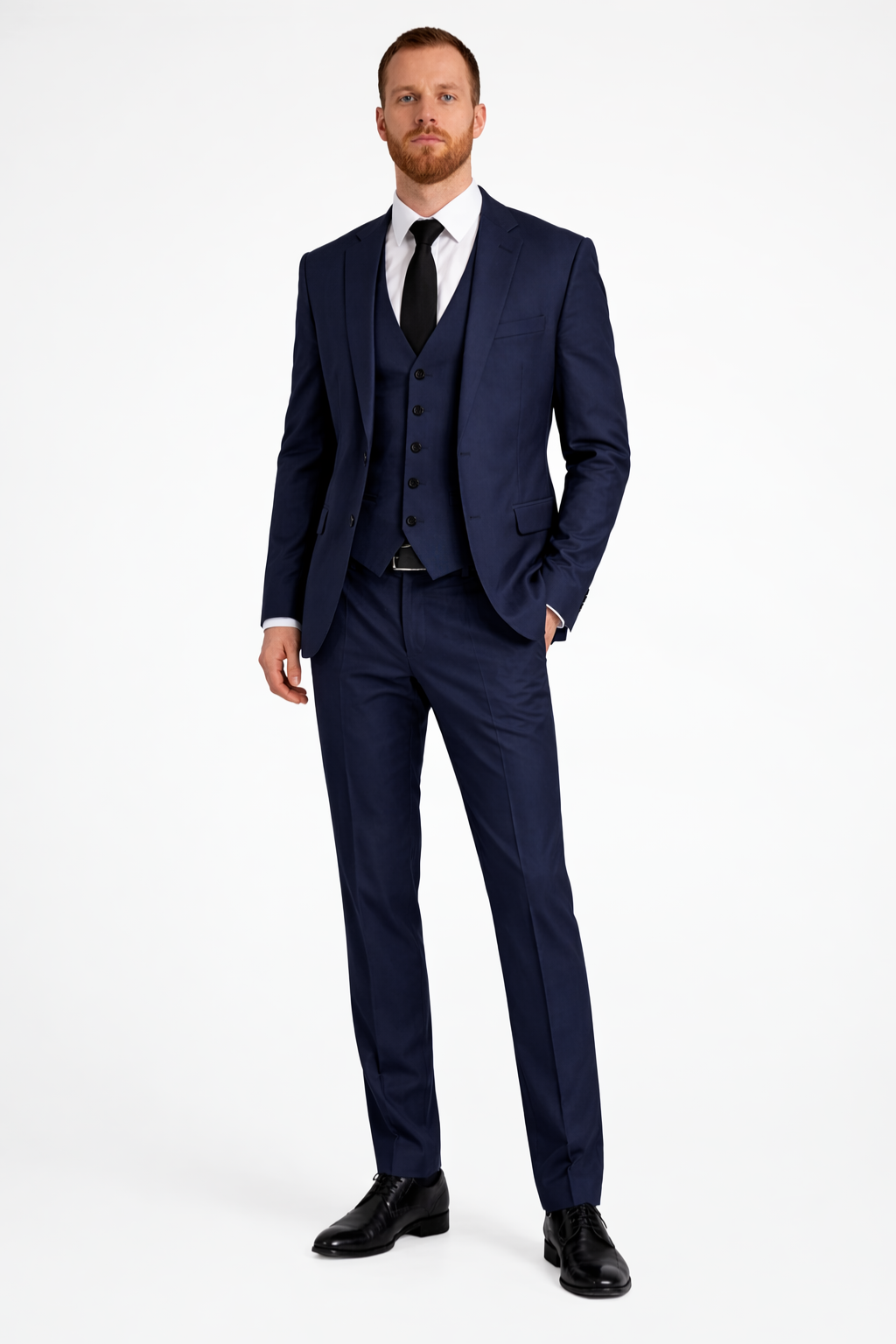 Linen Three Piece Suit Set for Men