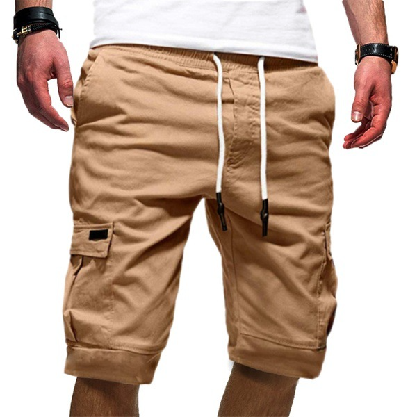 Cargo Shorts with Drawstring for Men