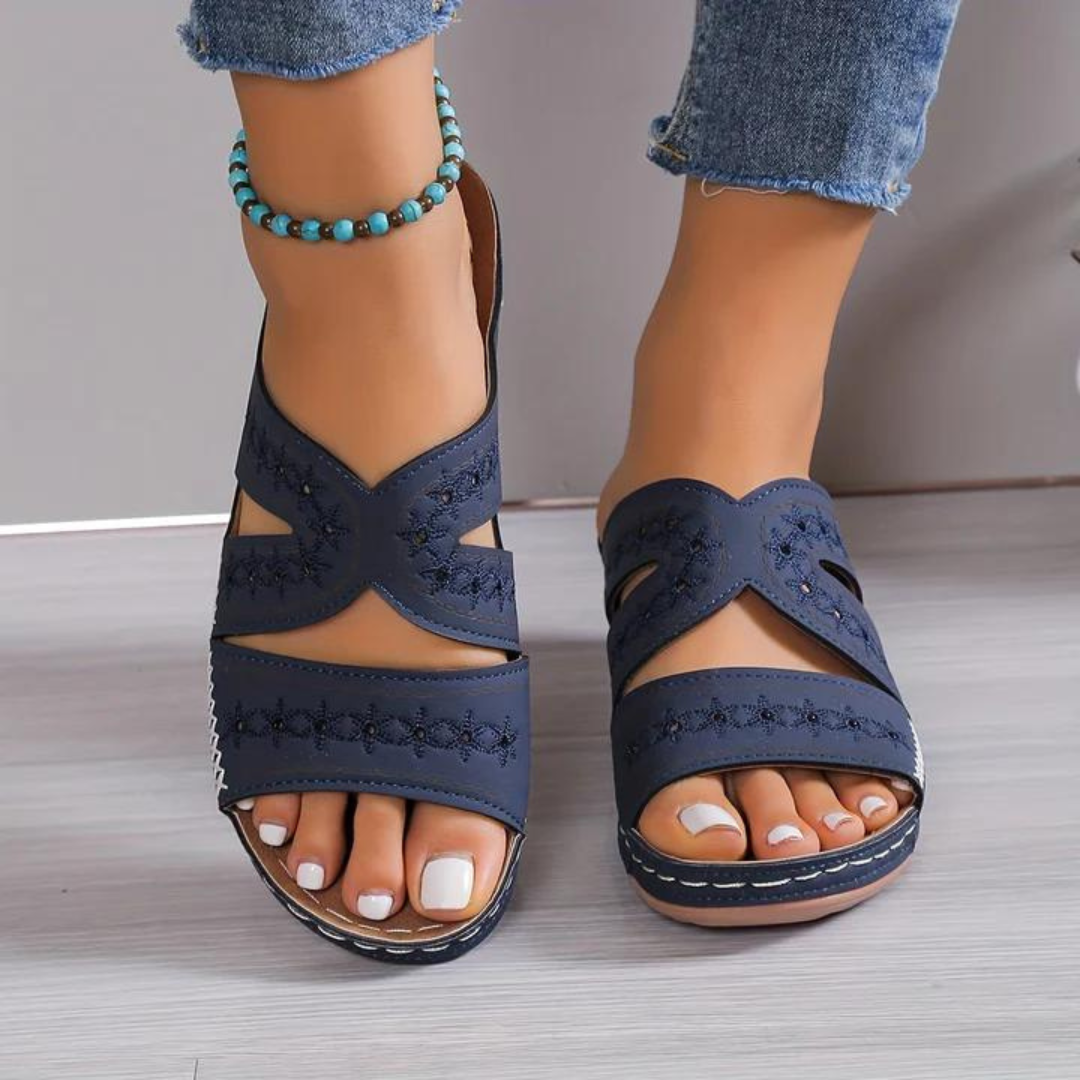 Embellished Crossover Sandals for Women