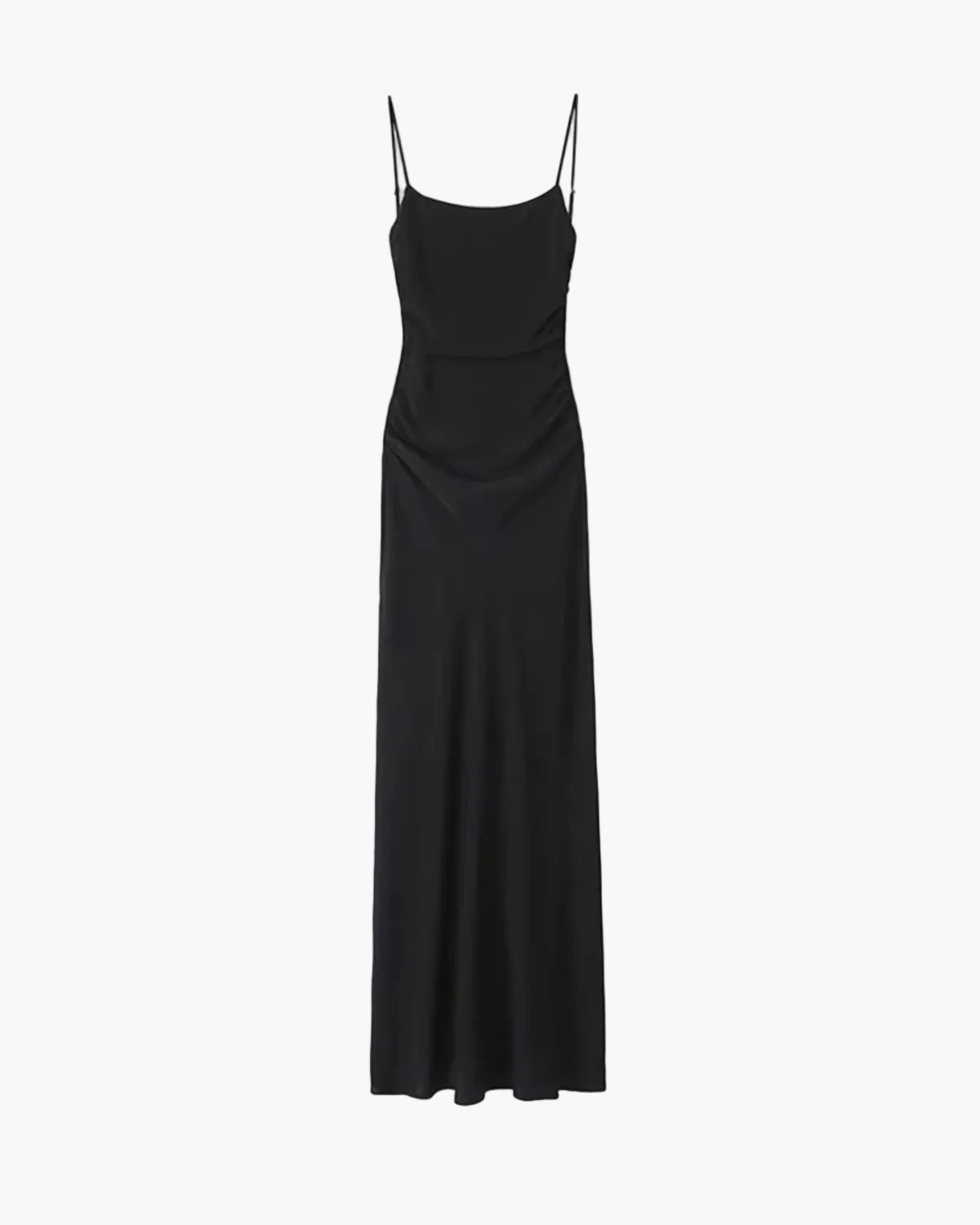 Satin Backless Dress with Thin Straps for Women