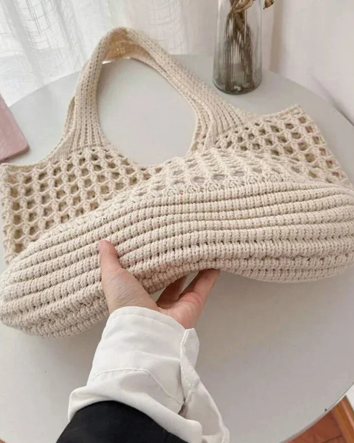 Everyday Crochet Tote Bag for Women