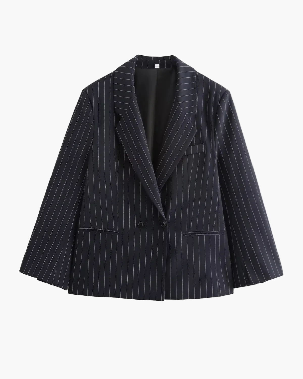 Oversized Pinstripe Double Breasted Blazer for Women