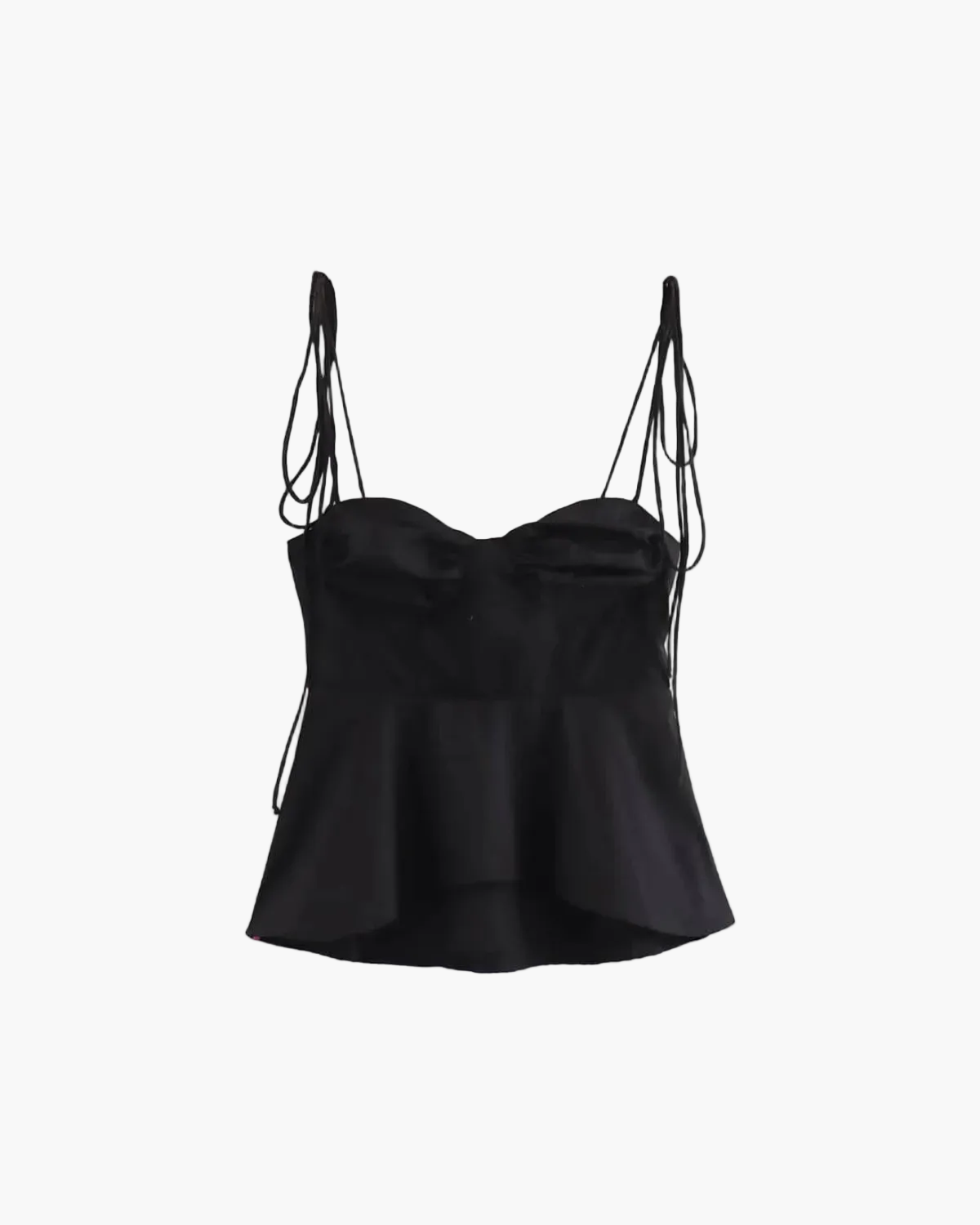 Peplum Cami Top with Sweetheart Neckline for Women