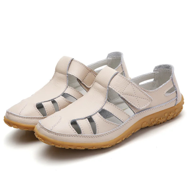 Closed Toe Sandals with Cutouts for Women