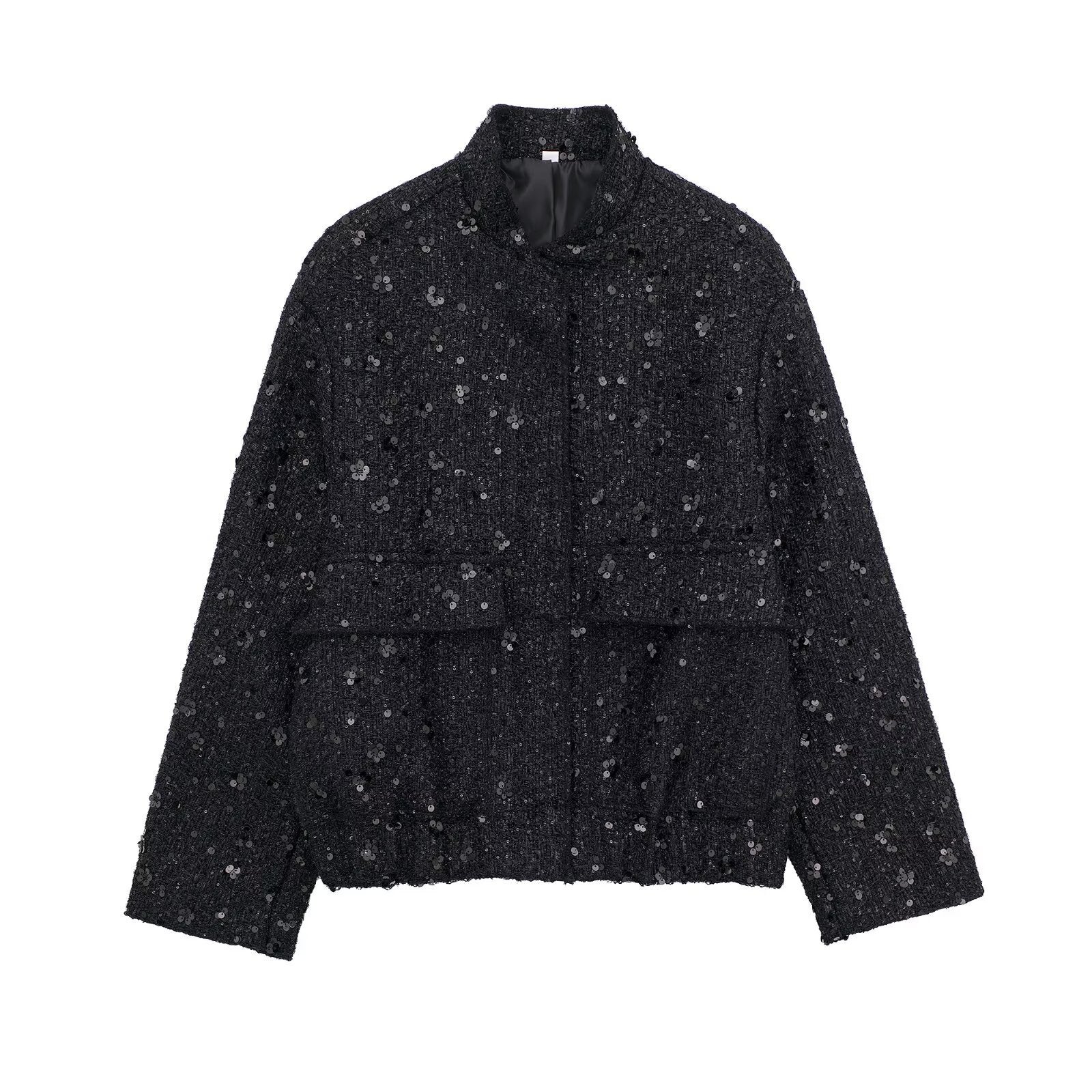 Glitter Tweed Jacket for Women