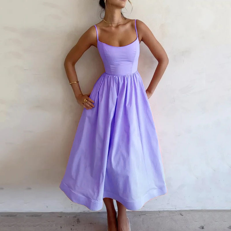 Camisole Wedding Guest Midi Dress for Women