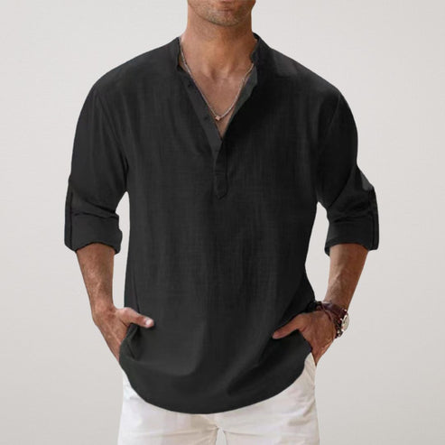 Linen Long Sleeve Shirt for Men