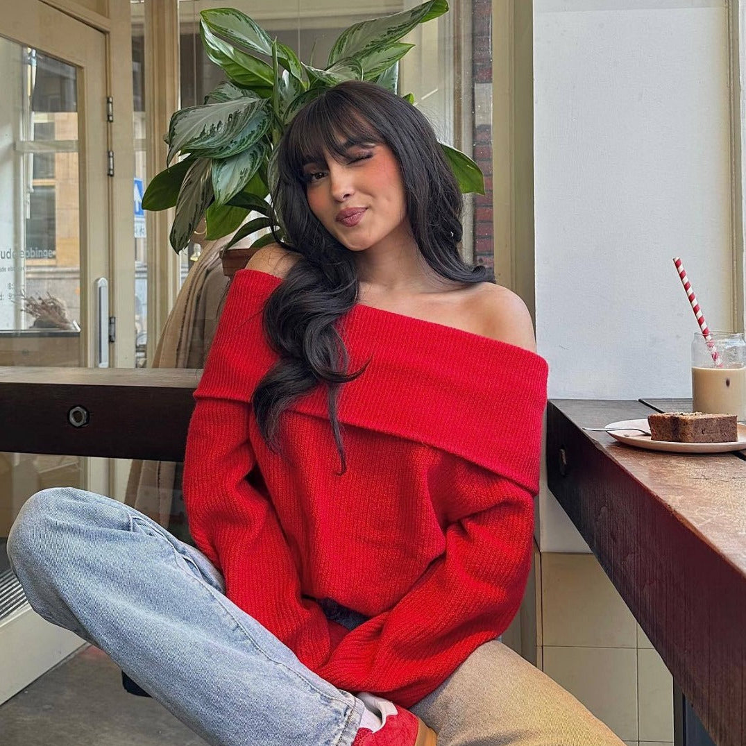 Off Shoulder Jumper for Women