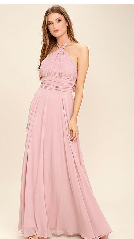 Halterneck Wedding Guest Maxi Dress for Women