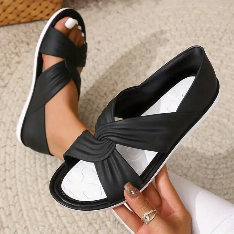 Open Toe Crossover Sandals for Women