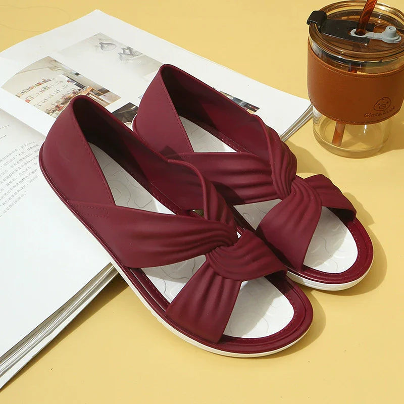 Open Toe Crossover Sandals for Women