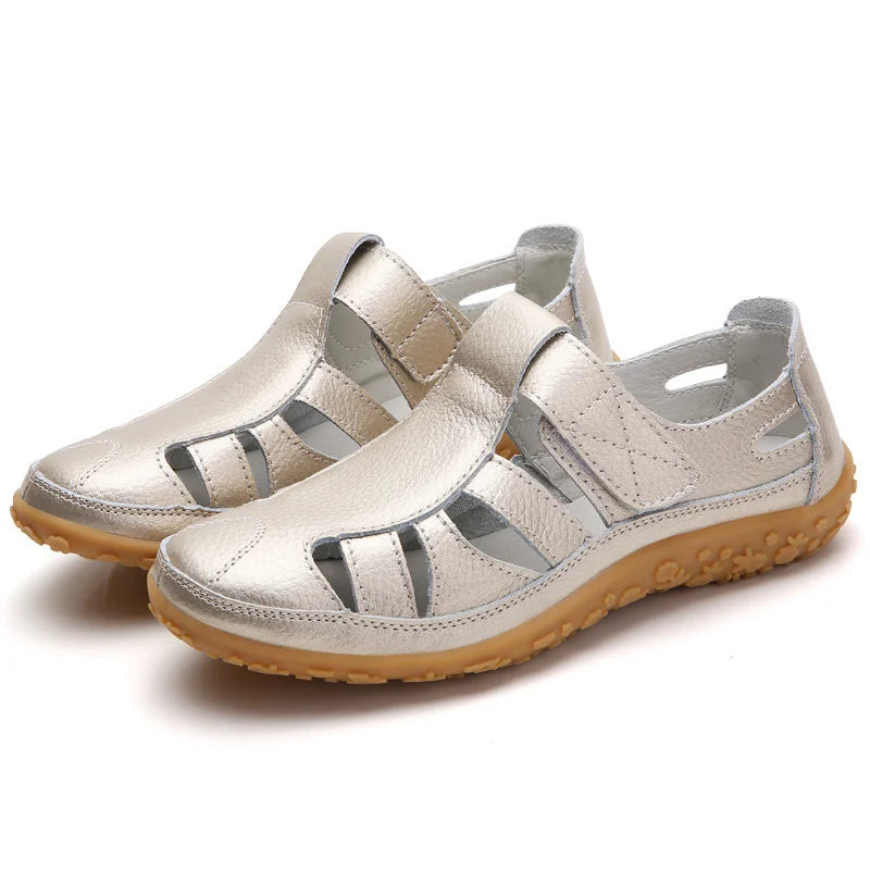 Closed Toe Sandals with Cutouts for Women