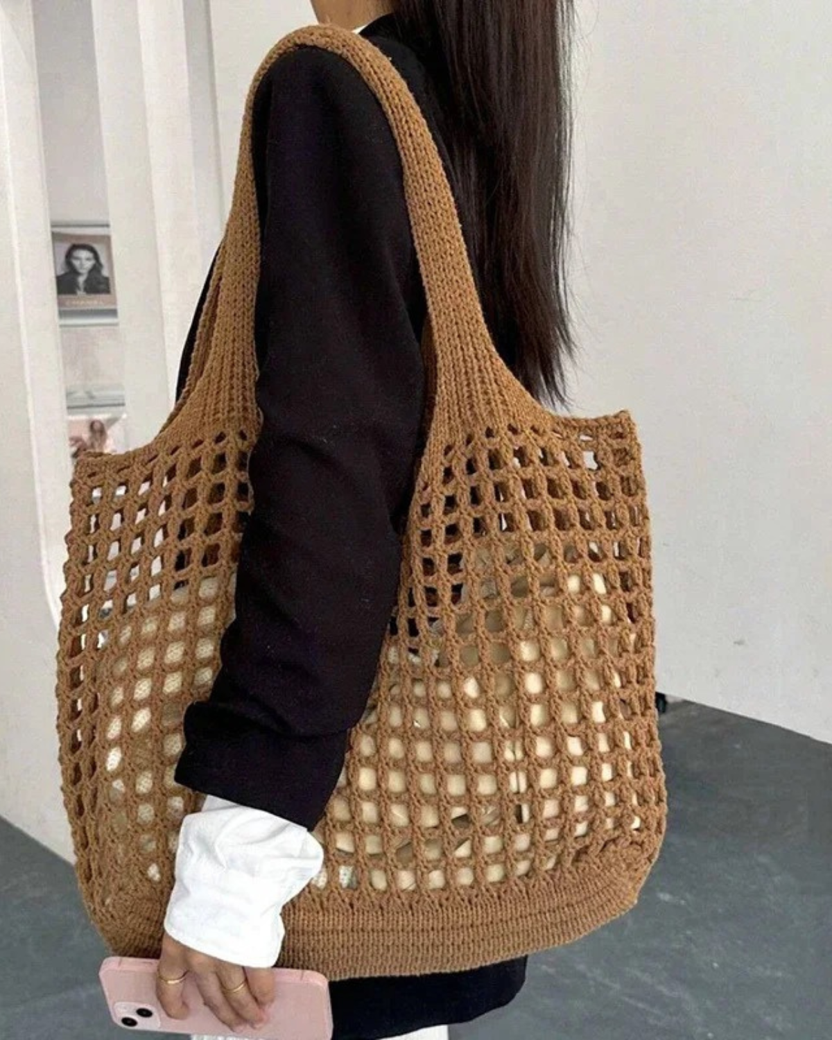 Everyday Crochet Tote Bag for Women