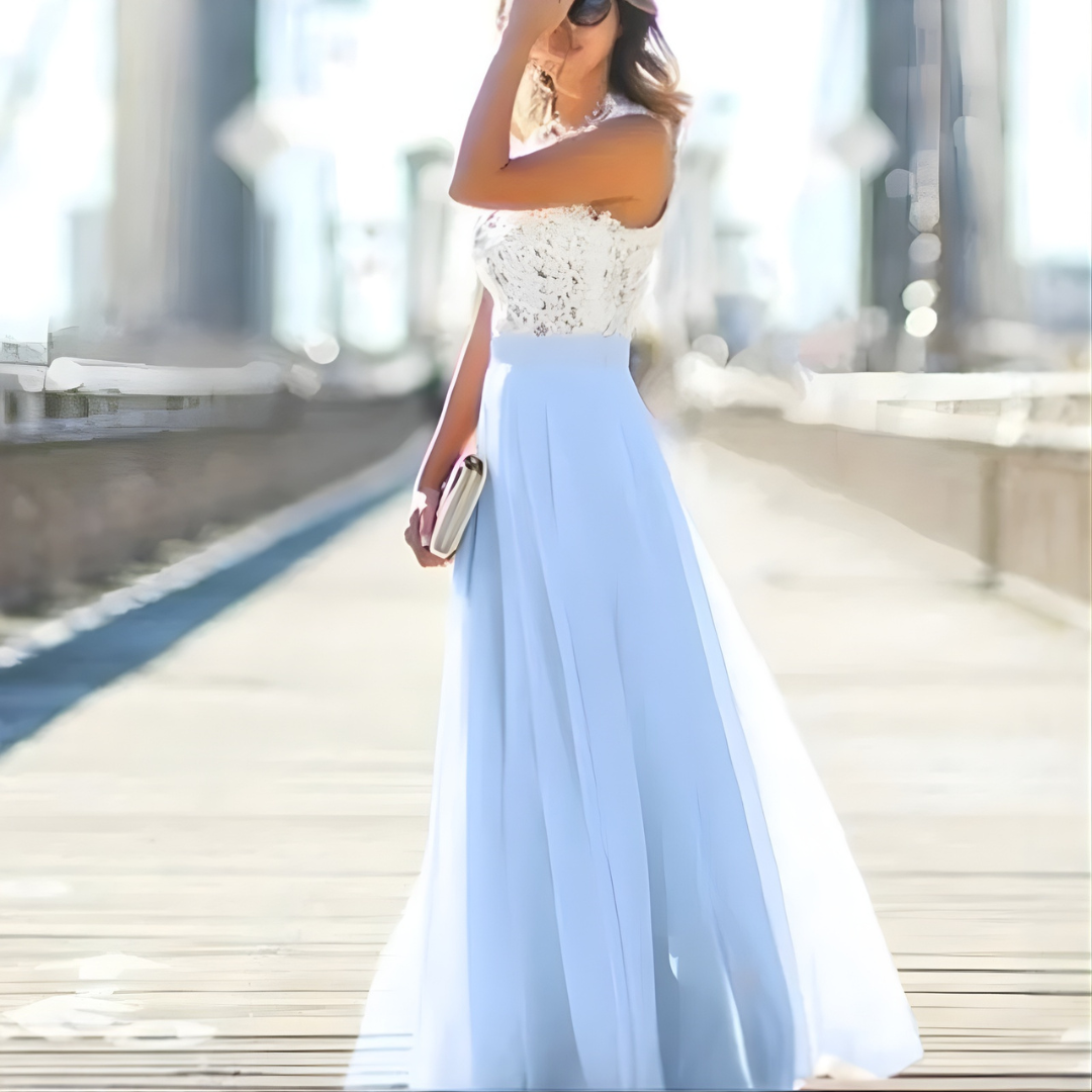 Sleeveless Embellished Wedding Guest Maxi Dress for Women