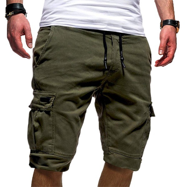 Cargo Shorts with Drawstring for Men