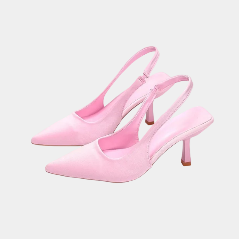 Kitten Heel Slingbacks with Pointed Toe for Women
