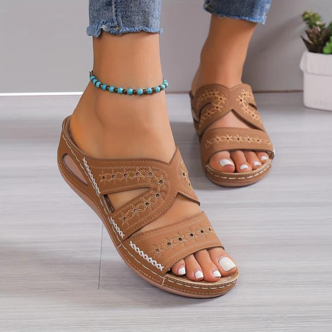Embellished Crossover Sandals for Women