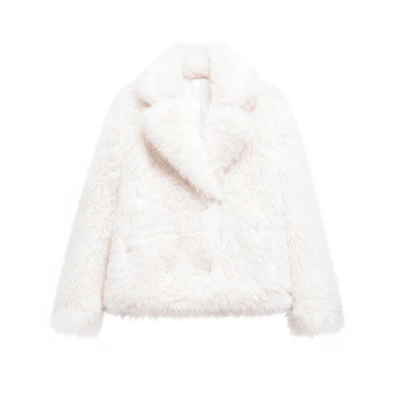 Elegant Faux Fur Winter Coat for Women