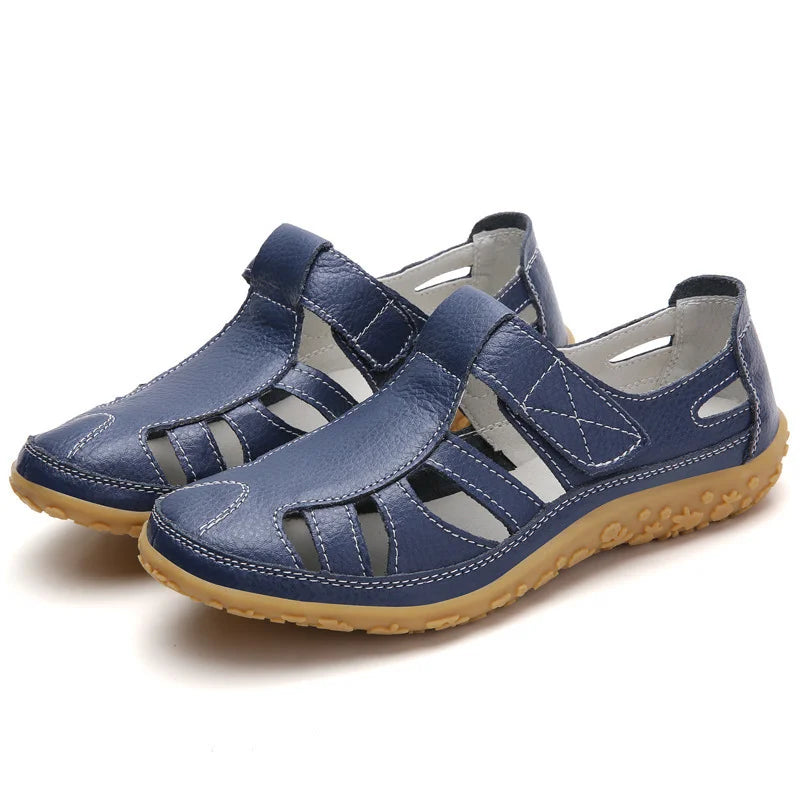 Closed Toe Sandals with Cutouts for Women
