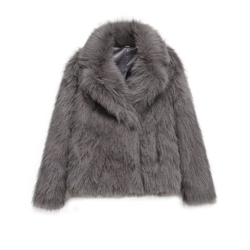 Elegant Faux Fur Winter Coat for Women